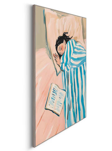 Orangewallz Gerahmter Kunstdruck "Book Sleep"