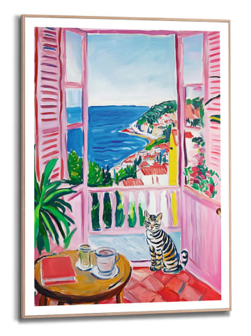 Orangewallz Gerahmter Kunstdruck "Louvre Balcony"