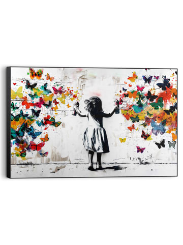Orangewallz Ingelijste kunstdruk "Spray of Butterflies"