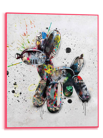 Orangewallz Ingelijste kunstdruk "Streetart Dog"