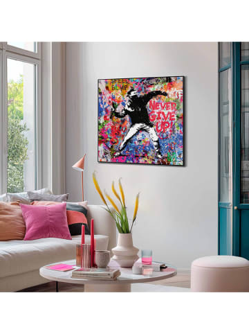 Orangewallz Ingelijste kunstdruk "Graffiti Thrower"