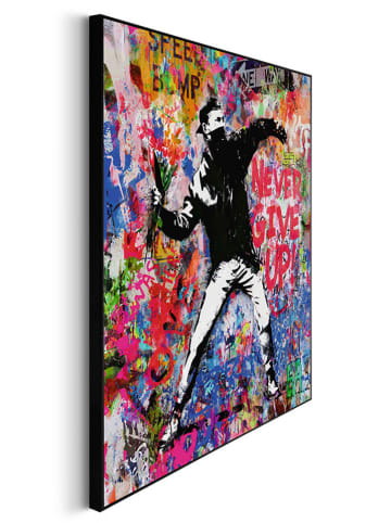 Orangewallz Ingelijste kunstdruk "Graffiti Thrower"