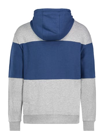 Sublevel Hoodie in Grau/ Blau