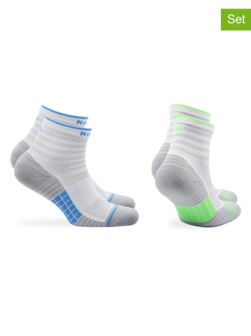 Norfolk 4er-Set: Socken in Weiß/ Grau/ Blau