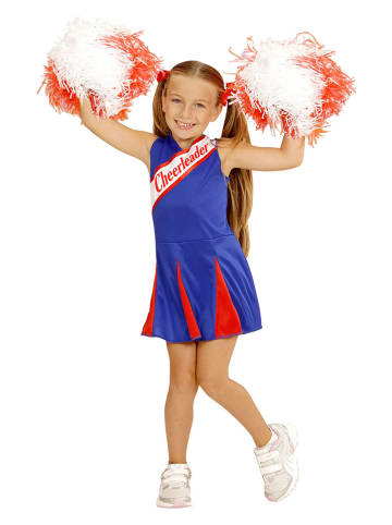 Carnival Party Kostuumjurk "Cheerleader" blauw/rood