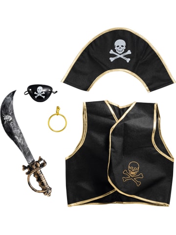 Party x People 5-delige piratenset zwart
