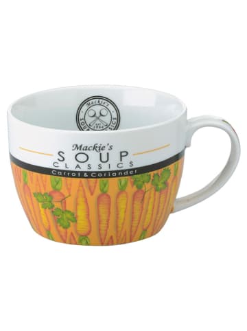 BIA INTERNATIONAL 2-delige set: mokken ''Mackie's Soup - Carrot & Coriander'' oranje - 650 ml