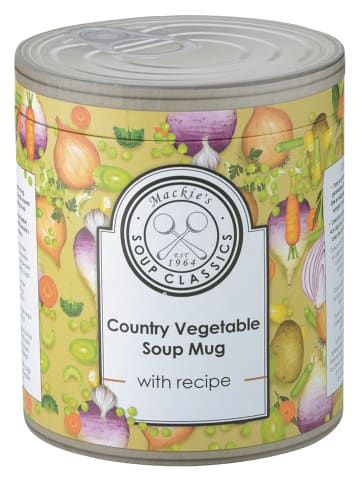 BIA INTERNATIONAL 2-delige set: mokken ''Mackie's Soup - Vegetable'' groen/meerkleurig - 650 ml