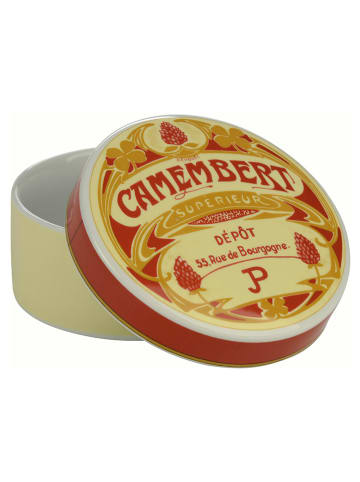 BIA INTERNATIONAL 2tlg. Set: Auflaufform ''Classic Camembert'' in Rot/ Gelb - Ø 12,5 cm