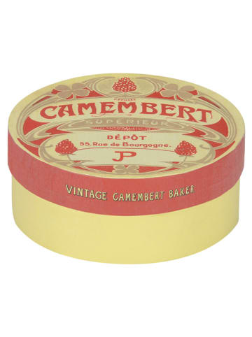 BIA INTERNATIONAL 2tlg. Set: Auflaufform ''Classic Camembert'' in Rot/ Gelb - Ø 12,5 cm