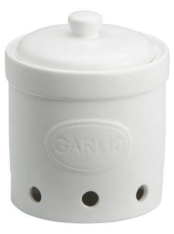 BIA INTERNATIONAL Pojemnik ''Garlic Storage'' w kolorze białym - wys. 17 x Ø 14 cm