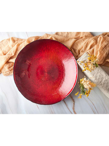 Anton Studio Designs Decoratieve schaal ''Crimson Comet'' rood - Ø 39,5 cm