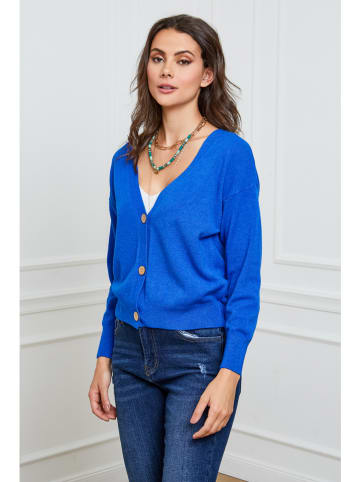 So Cachemire Vest "Gino" blauw