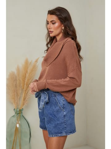 So Cachemire Pullover "Kaba" in Hellbraun