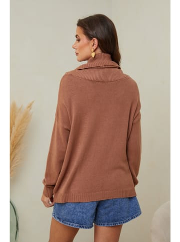 So Cachemire Pullover "Kaba" in Hellbraun