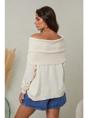 So Cachemire Pullover "Kaba" in Creme
