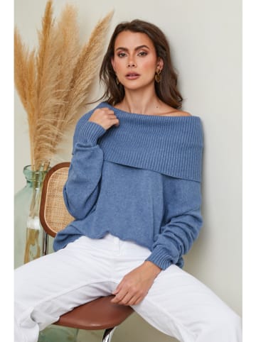 So Cachemire Pullover "Kaba" in Blau