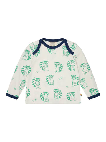 loud + proud Longsleeve groen/wit/donkerblauw