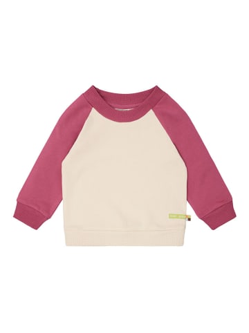 loud + proud Sweatshirt in Creme/ Rot