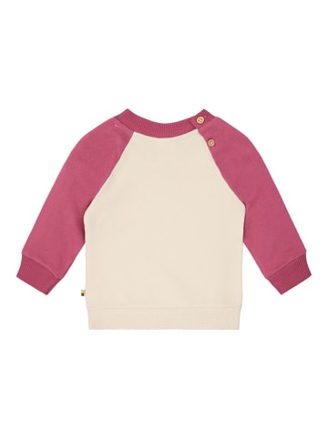 loud + proud Sweatshirt in Creme/ Rot