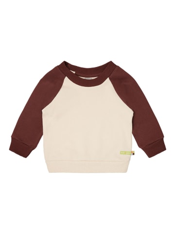 loud + proud Sweatshirt in Braun/ Creme