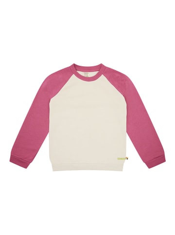 loud + proud Sweatshirt in Rot/ Creme