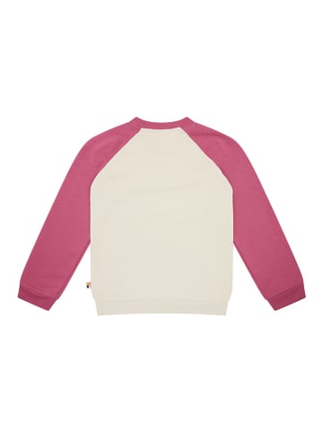 loud + proud Sweatshirt in Rot/ Creme