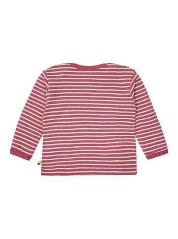 loud + proud Longsleeve in Rot/ Weiß