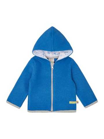 loud + proud Woll-Fleecejacke in Blau