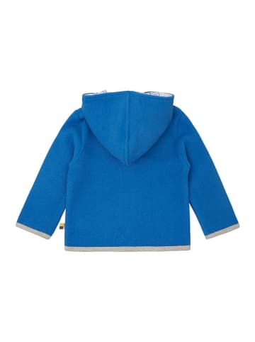 loud + proud Woll-Fleecejacke in Blau