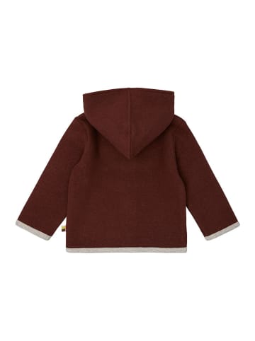 loud + proud Woll-Fleecejacke in Braun
