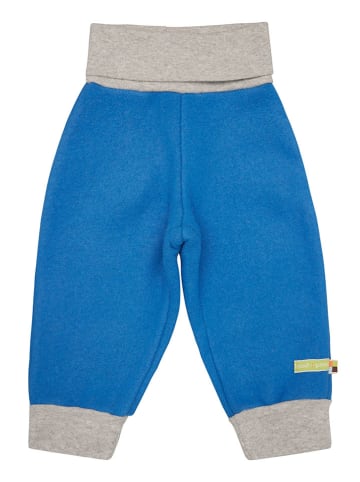 loud + proud Woll-Sweathose in Blau/ Grau