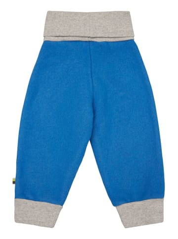 loud + proud Woll-Sweathose in Blau/ Grau