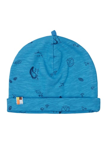 loud + proud Czapka beanie w kolorze niebieskim