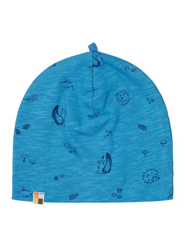 loud + proud Czapka beanie w kolorze niebieskim