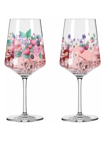 RITZENHOFF 2er-Set: Cocktailgläser ''Sommersonett Sprizz'' in Rosa - 544 ml