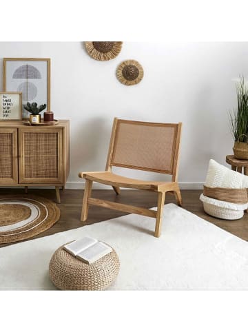 Ethnical Life Sessel ''Bali'' in Hellbraun - (B)64 x (H)75 x (T)71 cm