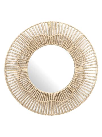 Ethnical Life Spiegel "Mirage" beige - Ø 50 cm