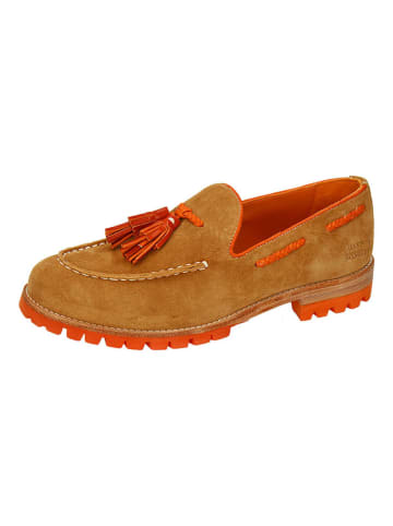 MELVIN & HAMILTON Leren mocassins "Regine 19" lichtbruin