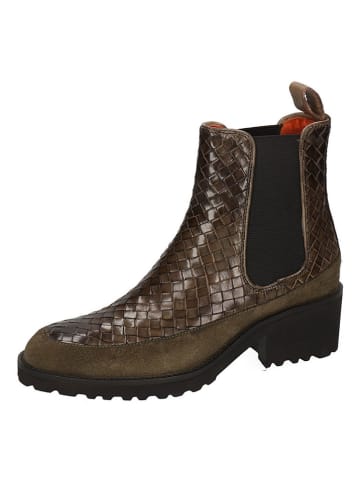 MELVIN & HAMILTON Leren chelseaboots "Abigail 1" kaki