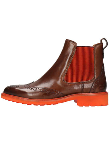 MELVIN & HAMILTON Leren chelseaboots "Selina 29" bruin/oranje