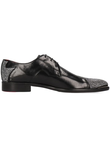 MELVIN & HAMILTON Leder-Schnürschuhe "Toni 55" in Schwarz/ Silber