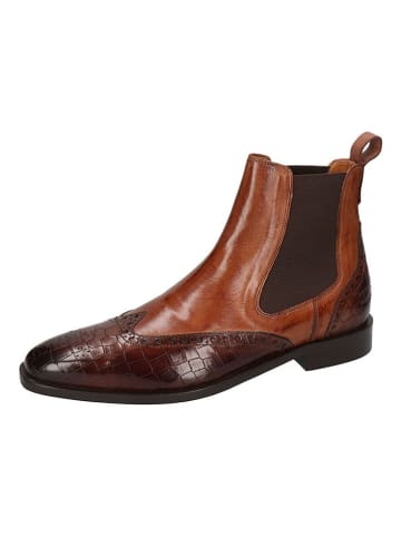 MELVIN & HAMILTON Leren chelseaboots "Alex 9" lichtbruin/bruin