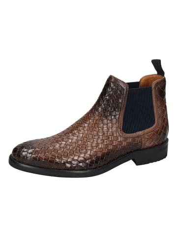 MELVIN & HAMILTON Leren chelseaboots "Brad 6" bruin/zwart