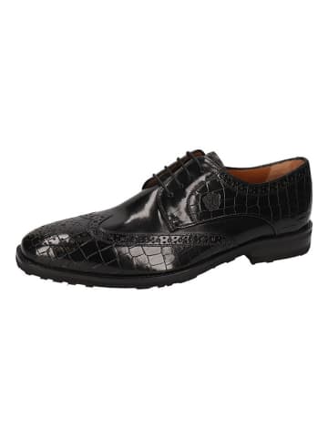 MELVIN & HAMILTON Leren veterschoenen "Flynn 4" zwart