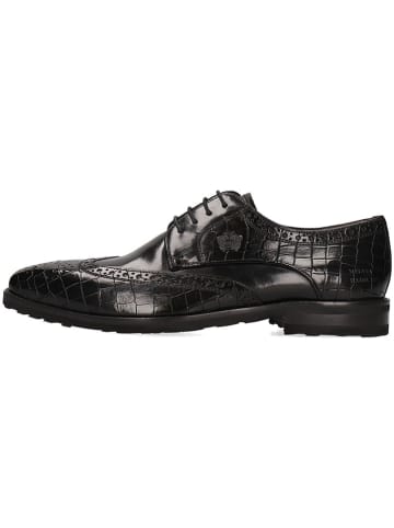 MELVIN & HAMILTON Leren veterschoenen "Flynn 4" zwart