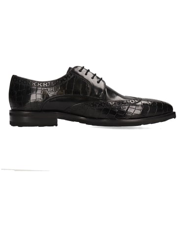 MELVIN & HAMILTON Leren veterschoenen "Flynn 4" zwart