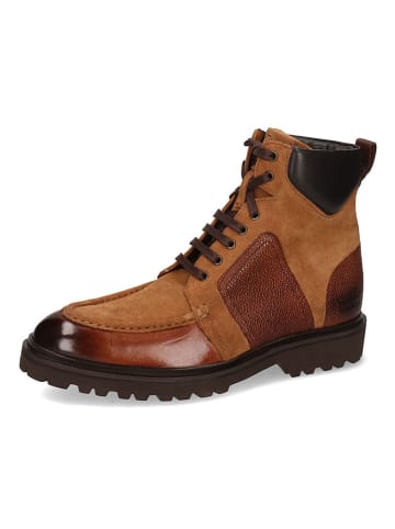 MELVIN & HAMILTON Leren boots "George 1" lichtbruin/bruin