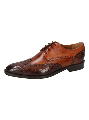 MELVIN & HAMILTON Leren veterschoenen "Martin 15" bruin