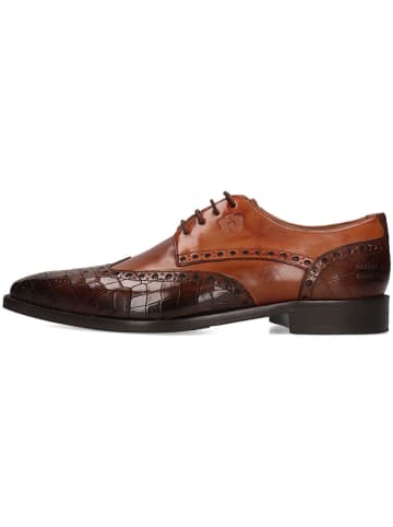MELVIN & HAMILTON Leren veterschoenen "Martin 15" bruin